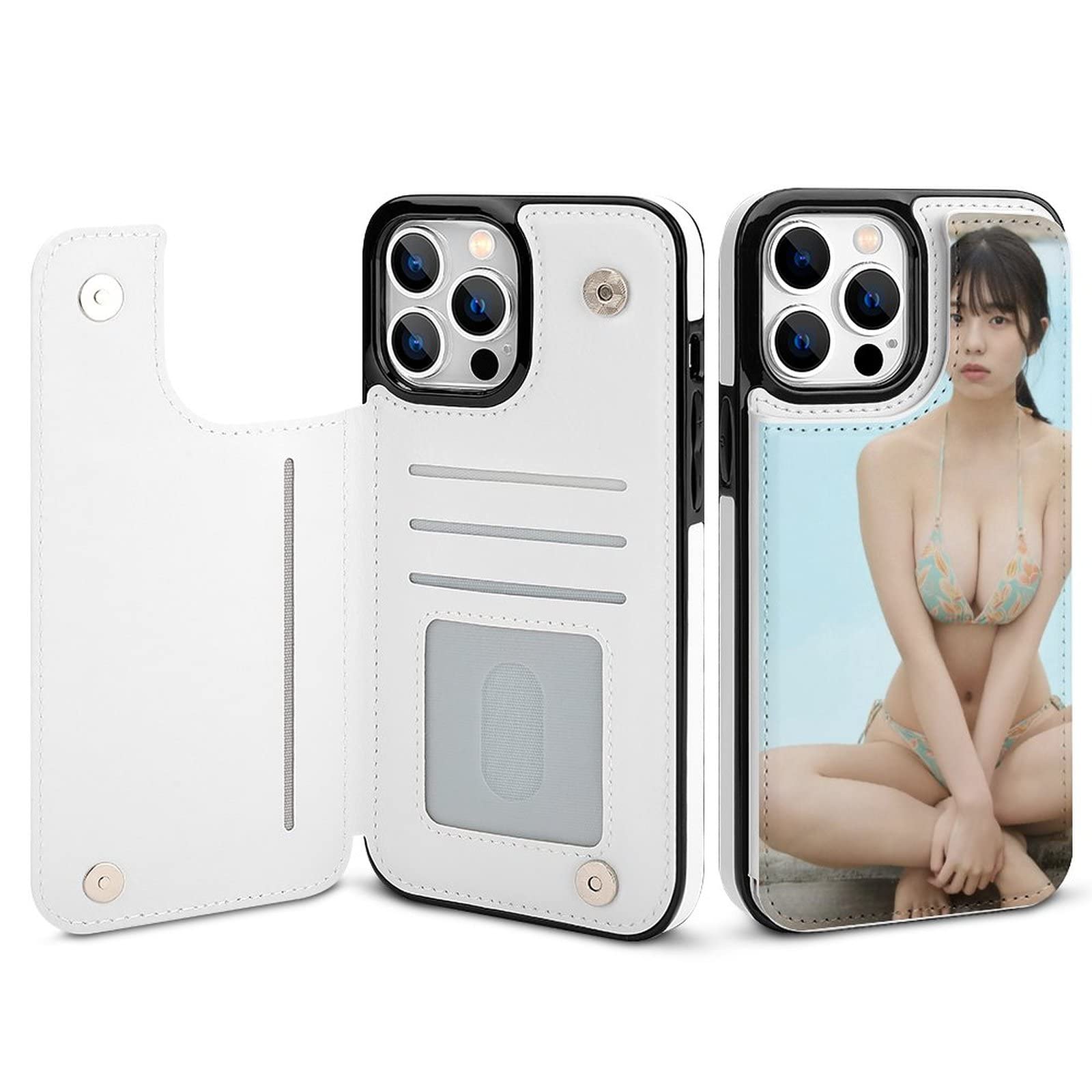 Amazon.co.jp: iPhone 13ケース セクシーな女性 ビキニ 水着 写真 財布